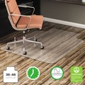 Office Chair Mats | Deflecto CM21112 EconoMat 36 in. x 48 in. Lipped Flat Packed All Day Use Chair Mat for Hard Floors - Clear image number 6