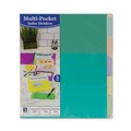 Back to School Sale | C-Line 07650 11.5 in. x 10 in. 5-Tab Index Dividers with Multi-Pockets - Assorted (1-Set) image number 2