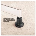 Office Cable Management | Master Caster 70175 2.19 in. x 2.31 in. Glide Grip Ring Type B Stem High Profile Bell Glides - Matte Black (1-Set) image number 2
