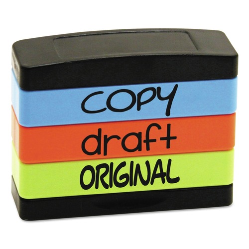 Stamps & Stamp Supplies | Trodat 8801 Interlocking Copy Stack Stamp - Assorted Fluorescent Ink image number 0