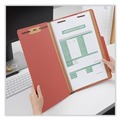 File Folders | Universal UNV10295 3 Dividers 8 Fasteners 8-Section Pressboard 3 in. Expansion Classification Folders - Legal Size, Red Exterior (10/Box) image number 3
