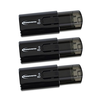 Innovera 82308 8 GB USB 3.0 Flash Drive (3/PacK)