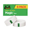 Packing Tapes | Scotch 810K6 Magic 0.75 in. x 83.33 ft. 1 in. Core Tape Refill - Clear (6/Pack) image number 1