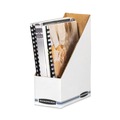 Filing Racks | Bankers Box 10723 4 in. x 9.25 in. x 11.75 in. Stor/File Corrugated Magazine File - White (12/Carton) image number 1