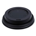 Cups and Lids | Boardwalk BWKHOTBL8 Plastic Hot Cup Lids for 8 oz. Hot Cups - Black (1000/Carton) image number 0