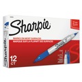 Permanent Markers | Sharpie 32003 Extra-Fine/Fine Bullet Tip Permanent Marker - Blue (1-Dozen) image number 1