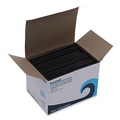Cutlery | Boardwalk BWKSTRU525B10 5.25 in. Single Tube Polypropylene Stir-Straws - Black (1000/Pack, 10 Packs/Carton) image number 1