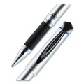 Pens | uni-ball 65801 207 Impact 1 mm Stick Gel Pen - Blue Ink/Silver/Black/Blue Barrel/Bold (1-Dozen) image number 1