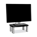 3M | 3M MS80B 15 in. x 12 in. x 2.63 in. to 5.78 in. 80-lb. Capacity Adjustable Monitor Stand - Black/Silver image number 1