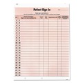 Labels | Tabbies 14530 8.5 in. x 11.63 in. 2-Part Carbon Patient Sign-In Label Forms - Salmon Sheets (125/Pack) image number 2