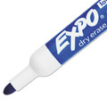 Washable Markers | EXPO 82003A Low-Odor Bullet Tip Dry-Erase Marker - Medium/Blue (1-Dozen) image number 4