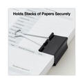 Binding Spines & Combs | Universal UNV11112 Binder Clips with Storage Tub - Large, Black/Silver (12/Pack) image number 5