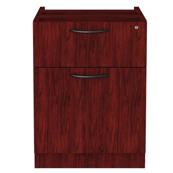 OFFICE CARTS AND STANDS | Alera ALEVA552222MY 15.63 in. x 20.5 in. x 19.25 in. Valencia Series 2-Drawer Hanging File Pedestal - Mahogany