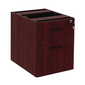 OFFICE CARTS AND STANDS | Alera ALEVA552222MY 15.63 in. x 20.5 in. x 19.25 in. Valencia Series 2-Drawer Hanging File Pedestal - Mahogany