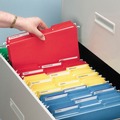 File Folders | Smead 10267 1/3-Cut Tabs Assorted Letter Size 0.75 in. Expansion Interior File Folders - Red (100/Box) image number 5