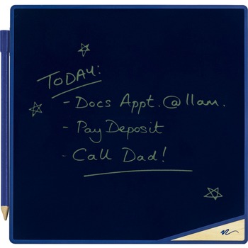  | Boogie Board VT0260001 VersaTiles 8.25 in. x 8.25 in. Plastic Frame Memo Board - Black Surface/Blue Frame