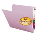 File Folders | Smead 25410 0.75 in. Expansion Shelf-Master Reinforced End Tab Colored Folders - Letter Size/Lavender (100/Box) image number 2