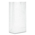 Food Service | Ross & Wallace Paper Products 120308500PK/BL 6 in. x 3.88 in. x 12.5 in. #8 Size Grocery Paper Bags - White (500/Bundle) image number 0