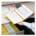 File Folders | Smead 14098 8 SafeSHIELD Fasteners 3 Dividers Letter Size 8-Section Pressboard Top Tab Classification Folders - Yellow (10/Box) image number 6