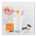 Cups and Lids | SOLO 420PLA-PLANET 20 oz Compostable Paper Hot Cups - White/Green (600/Carton) image number 3