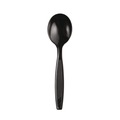  | Dixie SH53C7 Individually Wrapped Heavyweight Polystyrene Soup Spoons - Black (1000/Carton) image number 2