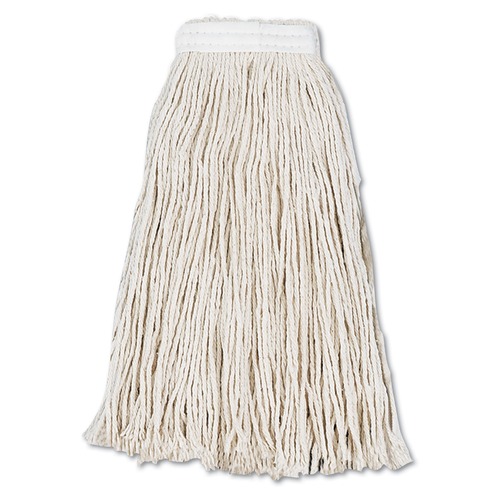  | Boardwalk BWK2016CCT #16 Cut-End Cotton Wet Mop Head - White (12/Carton) image number 0