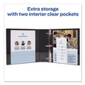 Just Launched | Avery 27551 11 in. x 8.5 in. 2 in. Capacity 3 Rings Durable Non-View Binder with DuraHinge and Slant Rings - Blue image number 3