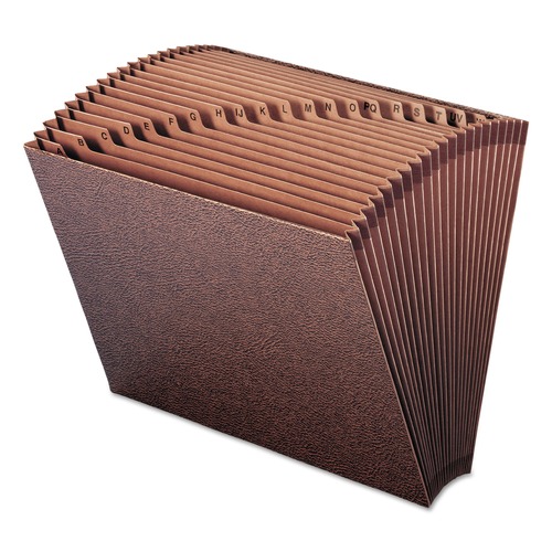 File Folders | Smead 70425 TUFF 1/21-Cut Tab Expanding Open-Top Stadium File - Letter, Redrope image number 0