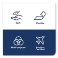 Cleaning Cloths | Tork 510176 8.46 in. x 16.13 in. Cleaning Cloth - White (1000/Carton) image number 3