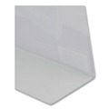 Office Presentation Supplies | NuDell 35485Z Horizontal/Vertical Orientation Side-Load Plastic Slanted L-Shaped Countertop Sign Holder - Clear image number 2