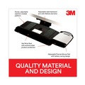 Mouse Pads & Wrist Support | 3M AKT80LE Knob Adjust Keyboard Tray with Highly Adjustable Platform - Black image number 4