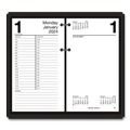 Back to School Sale | AT-A-GLANCE E21-00 2 Rings 4.5 in. x 8 in. Desk Calendar Base for Loose-Leaf Refill - Black image number 4