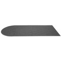 Office Chair Mats | Guardian EGDSF040804 48 in. x 96 in. EcoGuard Diamond Single Fan Floor Mat - Charcoal image number 2