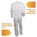 Safety & First Aid | Ansell KCC38927 KGA35 Liquid and Particle Protection Elastic Wrist and Ankles Coveralls - Large/White (25/Carton) image number 1