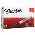 Permanent Markers | Sharpie 33001 Super Fine Tip Permanent Marker - Black (1-Dozen) image number 0