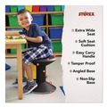 Office Furniture Accessories | Storex 00300U01C Wiggle Stool, Backless, Supports Up to 250 lbs, 12-in to 18-in Seat Height, Black Seat, Black Base image number 1