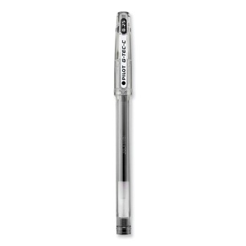 PRODUCTS | Pilot 35491 G-TEC-C Ultra-Fine 0.4 mm Gel Pen - Black Ink/Clear/Black Barrel (1-Dozen)