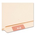 Back to School Sale | Smead 67422 1.5 in. x 1.5 in. 2 Numerical End Tab File Folder Labels - Pink (1-Roll) image number 1