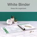 Just Launched | Cardinal 10320 Premier Easy Open 2 in. Capacity 11 in. x 8-1/2 in. 3 Ring ClearVue Locking Slant-D Ring Binder - White image number 5