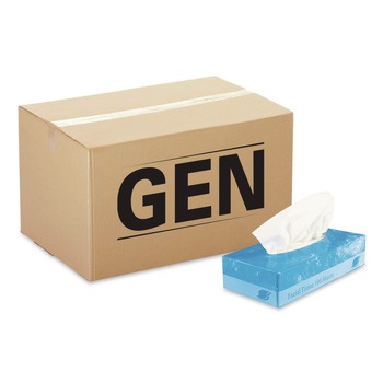 GEN GENFACIAL30100B 2-Ply Boxed Facial Tissue - White (30 Boxes/Carton)