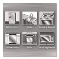All-Purpose Cleaners | WEIMAN 92A 1-Ply 7 in. x 8 in. Stainless Steel Wipes - White image number 4