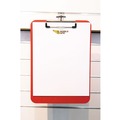 Clipboards | Mobile OPS 61622 0.25 in. Clip Capacity Holds 8.5 in. x 11 in. Sheets Unbreakable Recycled Clipboard - Red image number 3