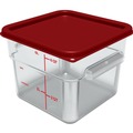 Food Trays, Containers, and Lids | Carlisle 1195207 8.75 in. x 8.75 in. x 7.31 in. 6 qt. Squares Polycarbonate Food Storage Container - Clear image number 2