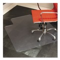 Office Chair Mats | ES Robbins 132123 45 x 53 EverLife Heavy Use Rectangular Chair Mat with Lip for Hard Floors - Clear image number 1