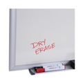 White Boards | Universal UNV44618 24 in. x 18 in. Deluxe Melamine Dry Erase Board - White Surface, Aluminum Frame image number 1