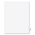 Dividers & Tabs | Avery 01073 11 in. x 8.5 in. 10-Tab Avery Style 73 Preprinted Legal Exhibit Side Tab Index Dividers - White (25/Pack) image number 0
