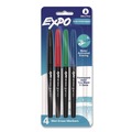 Washable Markers | EXPO 2134341A Vis-A-Vis Fine Bullet Tip Wet Erase Marker - Assorted Colors (4/Set) image number 0