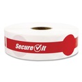 Cups and Lids | National Checking Company P17SI-2 SecureIT Tamper Evident 1 in. x 7 in. Secure It Drink Lid Seal - Red (2/Pack) image number 1