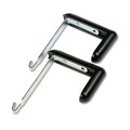 Just Launched | Quartet 7502 Adjustable Cubicle Hangers for 1.5 in. - 3 in. Thick Partition Walls - Aluminum/Black (2/Set) image number 0