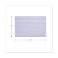 Flash Cards | Universal UNV47230EE 4 in. x 6 in. Index Cards - Ruled, White (100/Pack) image number 6